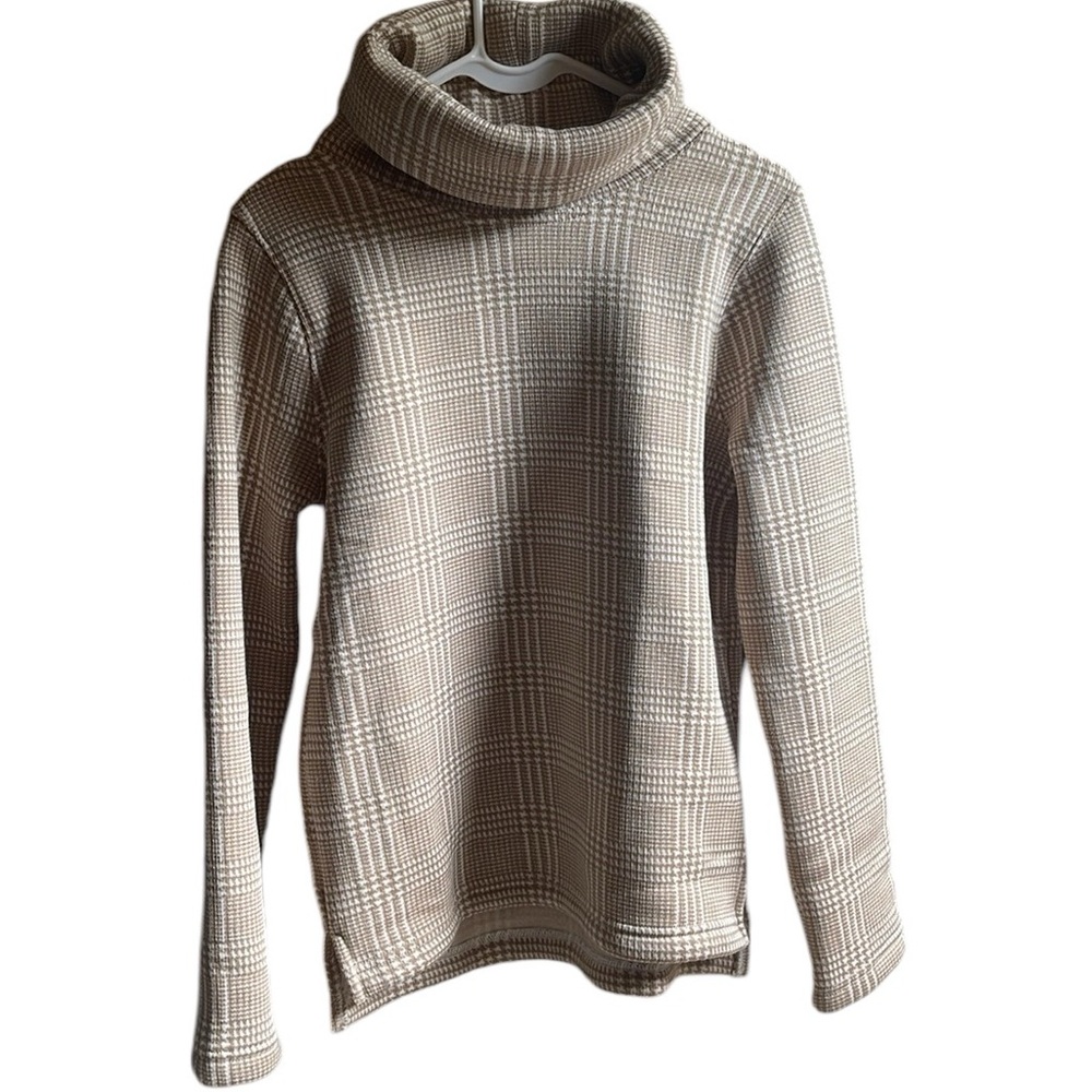 JCrew Pull Over Turtleneck Fleece Size Small